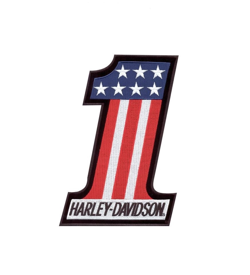 Nostalgic Art Harley Davidson Logo con Bandera de Ee.uu Postal de Metal 10cm X 