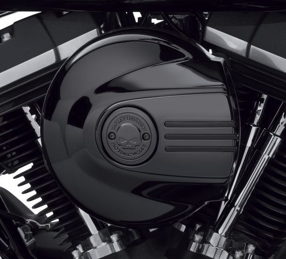 perrito De hecho riqueza Embellecedor filtro de aire Harley-Davidson de la colección Willie G. Skull  - Negro - Cantabria Harley Davidson