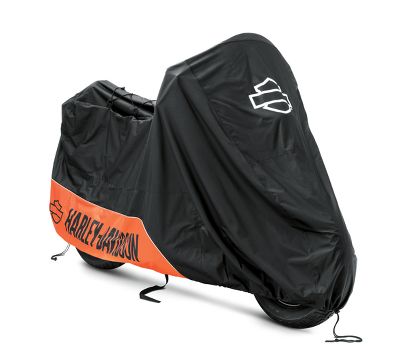 Funda para motocicleta Harley-Davidson® interior/exterior - Naranja y negro - - Multifit - Harley Davidson