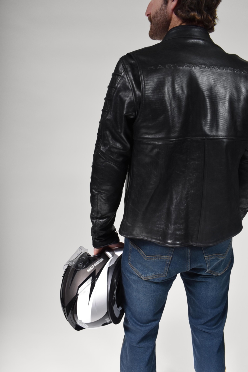 Cazadora HarleyDavidson® Men's Ozello Perforated Jacket Leather CE Cantabria Harley Davidson