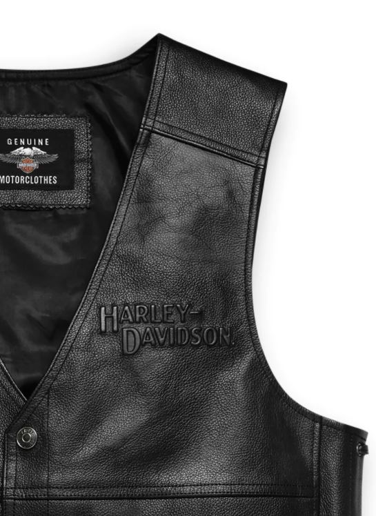 Punta de flecha siete y media Bóveda Chaleco de cuero Harley-Davidson® Men´s Tradition II Leather Vest 98024-18VM
