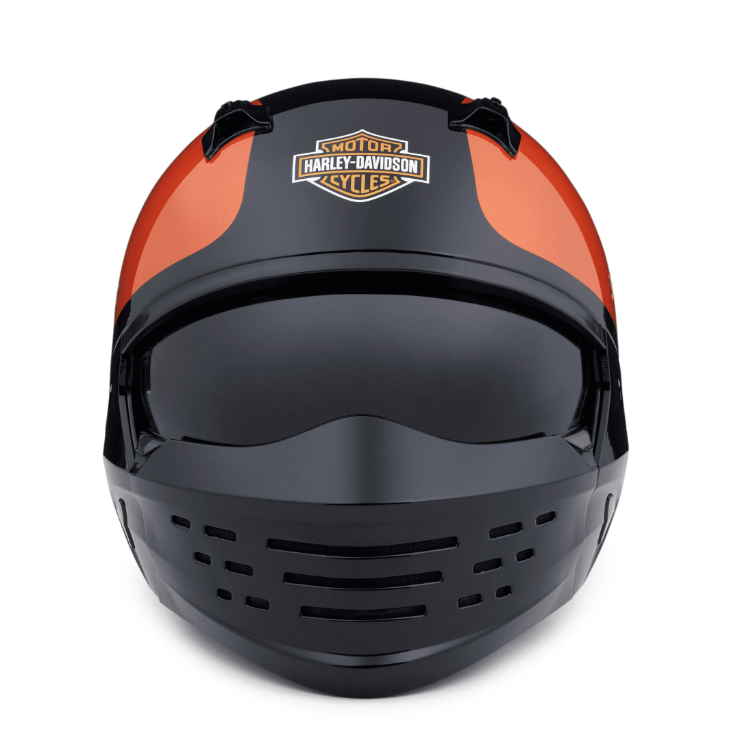 Casco Harley-Davidson® Sport Glide 2 in 1 Helmet - Naranja / Negro - CE - Cantabria Harley Davidson