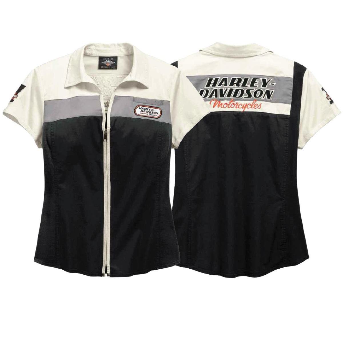 Camisa mujer Harley-Davidson® H-D Racing Zip-Front - Cantabria Harley