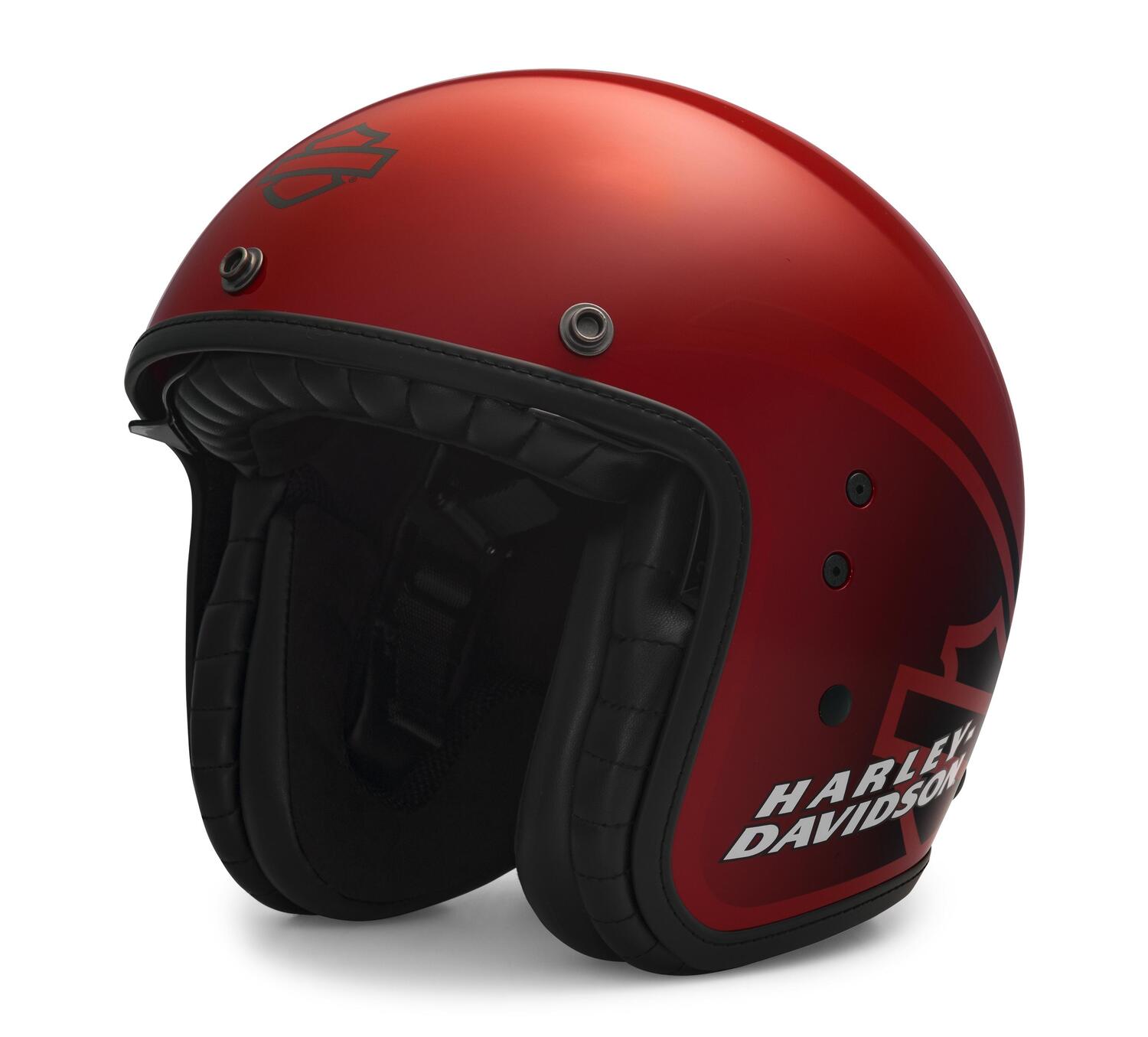 Casco Harley-Davidson® Metropolitan Sun Shield X14 3/4 Helmet - Rojo Brillo  - CE 97203-22EX