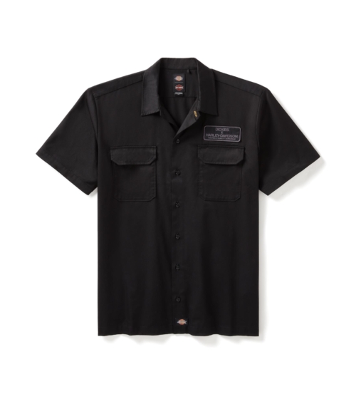 Camisa Hombre Dickies x Harley-Davidson® Men Dickies x H-D Eagle Short Sleeve Work Shirt - Antracita