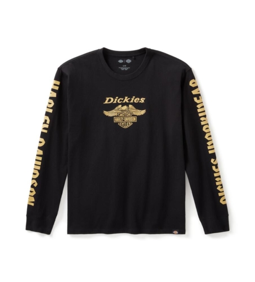Camiseta Hombre Dickies x Harley-Davidson® Men Dickies x H-D Heavyweight Long Sleeve Eagle Tee - Antracita