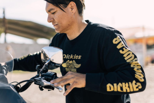 Camiseta Hombre Dickies x Harley-Davidson® Men Dickies x H-D Heavyweight Long Sleeve Eagle Tee - Antracita - Imagen 4