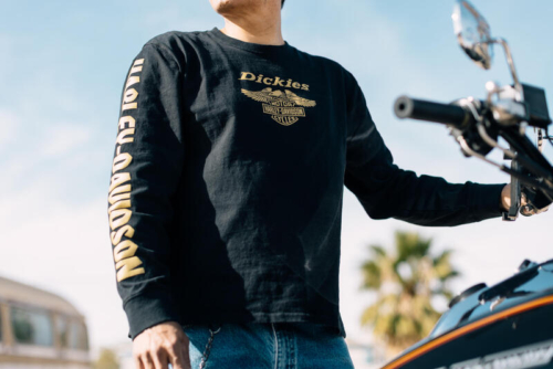 Camiseta Hombre Dickies x Harley-Davidson® Men Dickies x H-D Heavyweight Long Sleeve Eagle Tee - Antracita - Imagen 3