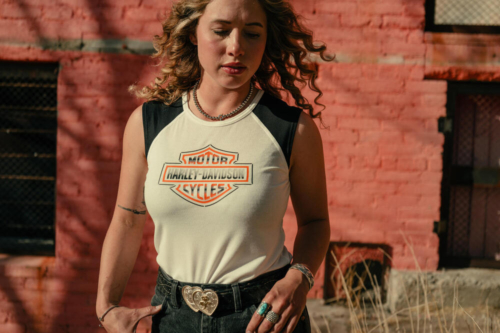 Camiseta Mujer Harley-Davidson® Woman Chrome Evo Raglan Tank - Blanco - Imagen 3