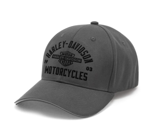 Gorra Harley-Davidson® Men Apex Softail Stretch Fit - Gris