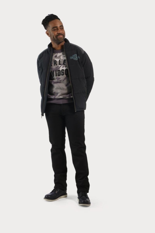 Jersey Hombre Harley-Davidson® Men Staple Camo Sweater - Gris - Imagen 3