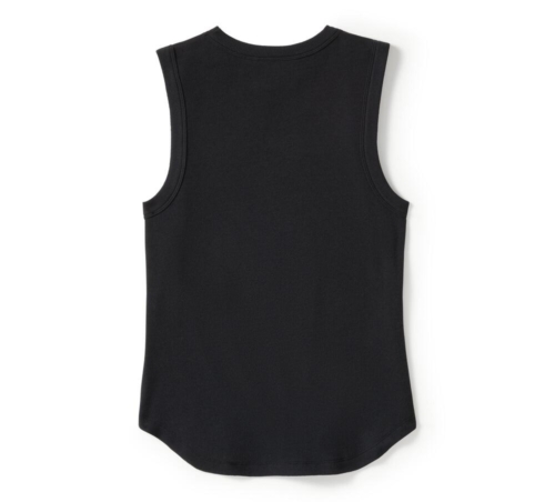 Camiseta Mujer Harley-Davidson® Woman Top Chrome Eagle Ribbed Tank - Negro - Imagen 2