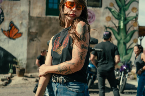 Camiseta Mujer Harley-Davidson® Woman Top Chrome Eagle Ribbed Tank - Negro - Imagen 3