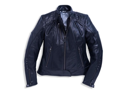Chaqueta Cuero Mujer Harley-Davidson® Woman Queen II Asphalt Jacket - CE - Imagen 4