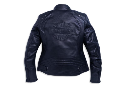 Chaqueta Cuero Mujer Harley-Davidson® Woman Queen II Asphalt Jacket - CE - Imagen 2