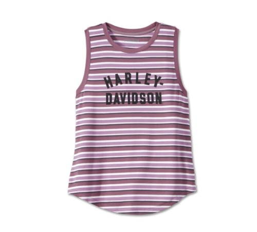 Camiseta Mujer Harley-Davidson® Woman Division Striped Tank - Rosa