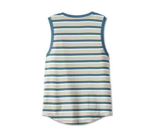 Camiseta Mujer Harley-Davidson® Woman Division Striped Tank - Verde - Imagen 2