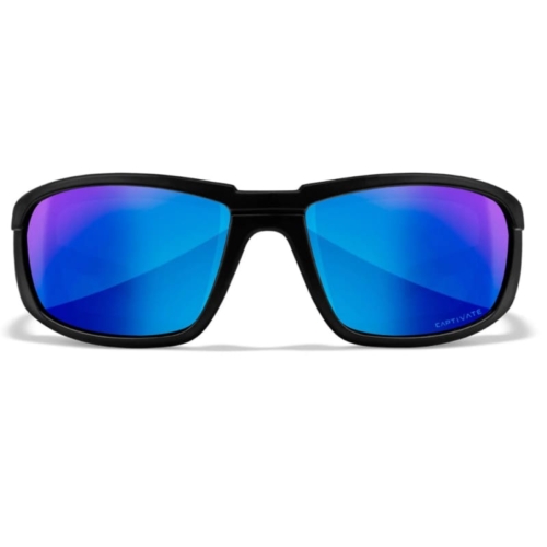 Gafas de Sol Hombre Wiley X® - WX Boss - Lente Captivate Polarizada Azul Espejo - Montura Negro Mate - Imagen 2