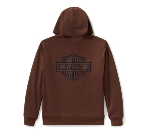 Sudadera Capucha y Cremallera Hombre Harley-Davidson® Men Plaid Lined Zip Hoodie - Marrón - Imagen 2