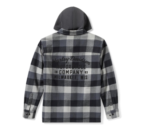Chaqueta con Capucha Hombre Harley-Davidson® Men Traveler Hooded Shirt Jacket - Negro - Imagen 2