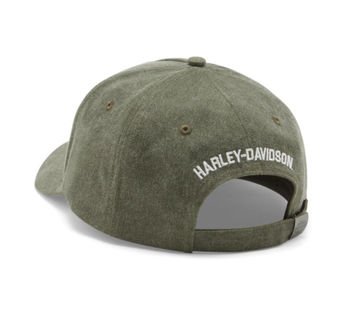 Gorra Harley-Davidson® Men Live By It Switchback Adjustable Cap - Verde - Imagen 2