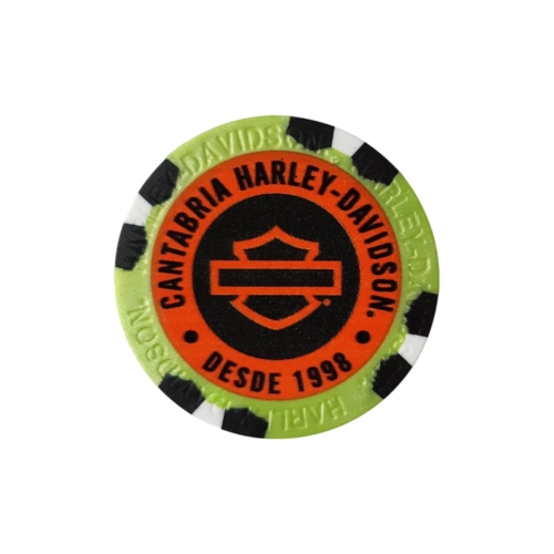 Custom Poker Chips Cantabria Harley-Davidson® - Verde Metalizado