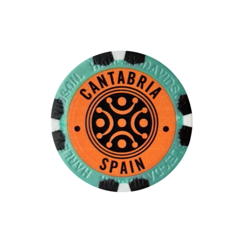 Custom Poker Chips Cantabria Harley-Davidson® - Azul Metalizado - Imagen 2