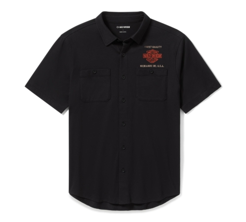 Camisa Hombre Harley-Davidson® Men Parts & Service Jersey Button-Up Shirt