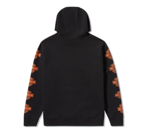 Sudadera Hombre Harley-Davidson® Men Essential Bar & Shield Pullover Hoodie - Negro - Imagen 2