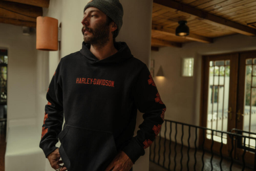Sudadera Hombre Harley-Davidson® Men Essential Bar & Shield Pullover Hoodie - Negro - Imagen 4