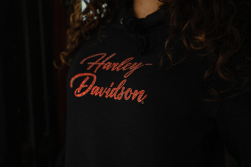 Sudadera Mujer Harley-Davidson® Woman Essential Bling Pullover Hoodie - Negro - Imagen 3