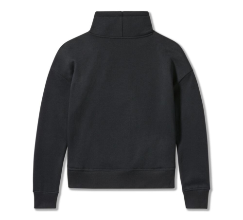 Sudadera Mujer Harley-Davidson® Woman Essential Bar & Shield Funnel Neck Pullover - Negro - Imagen 2