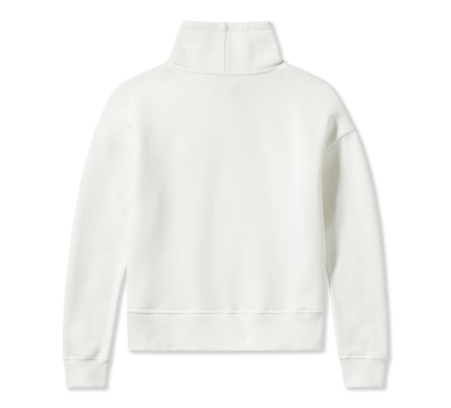 Sudadera Mujer Harley-Davidson® Woman Essential Bar & Shield Funnel Neck Pullover - Blanco - Imagen 2