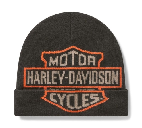 Gorro Harley-Davidson® Oversized Bar & Shield Beanie - Negro