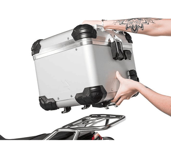 Baúl Trasero Maleta Top Case Aluminio Natural 38L TOURATECH ZEGA EVO para Harley-Davidson Pan America - Imagen 3