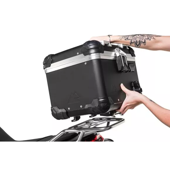 Baúl Trasero Maleta Top Case Aluminio Negro 38L TOURATECH ZEGA EVO para Harley-Davidson Pan America - Imagen 3