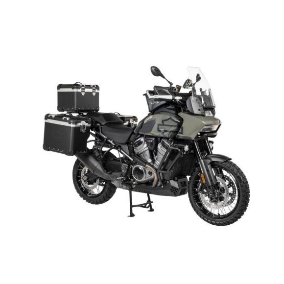 Soporte Portaequipajes Top Case Negro TOURATECH ZEGA para Harley-Davidson Pan America